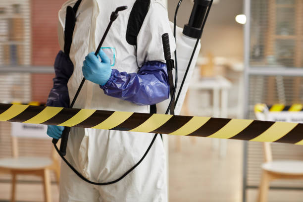 Professional Biohazard Cleanup technician working in Summit, NJ